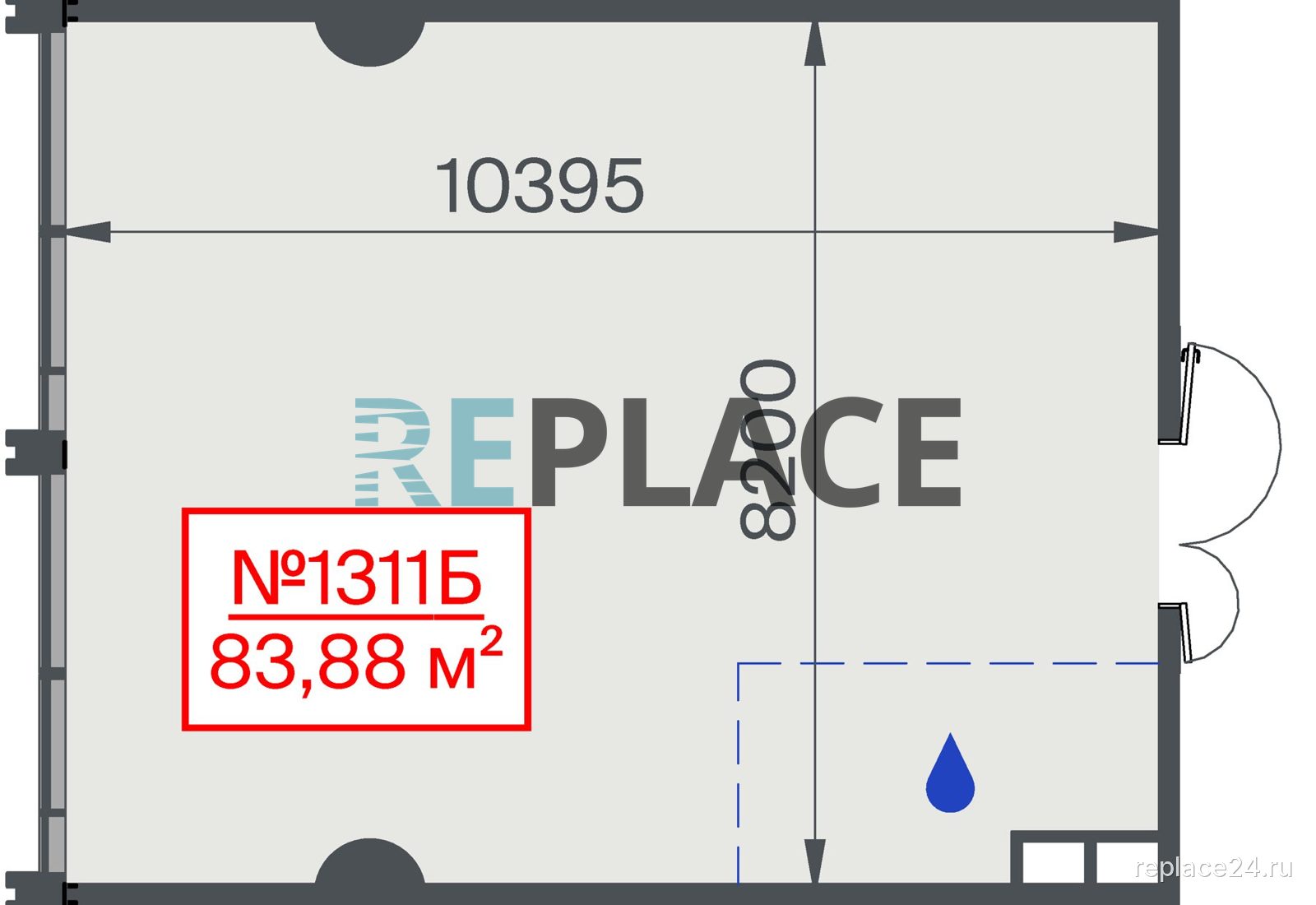 Офис, 83,9 м²