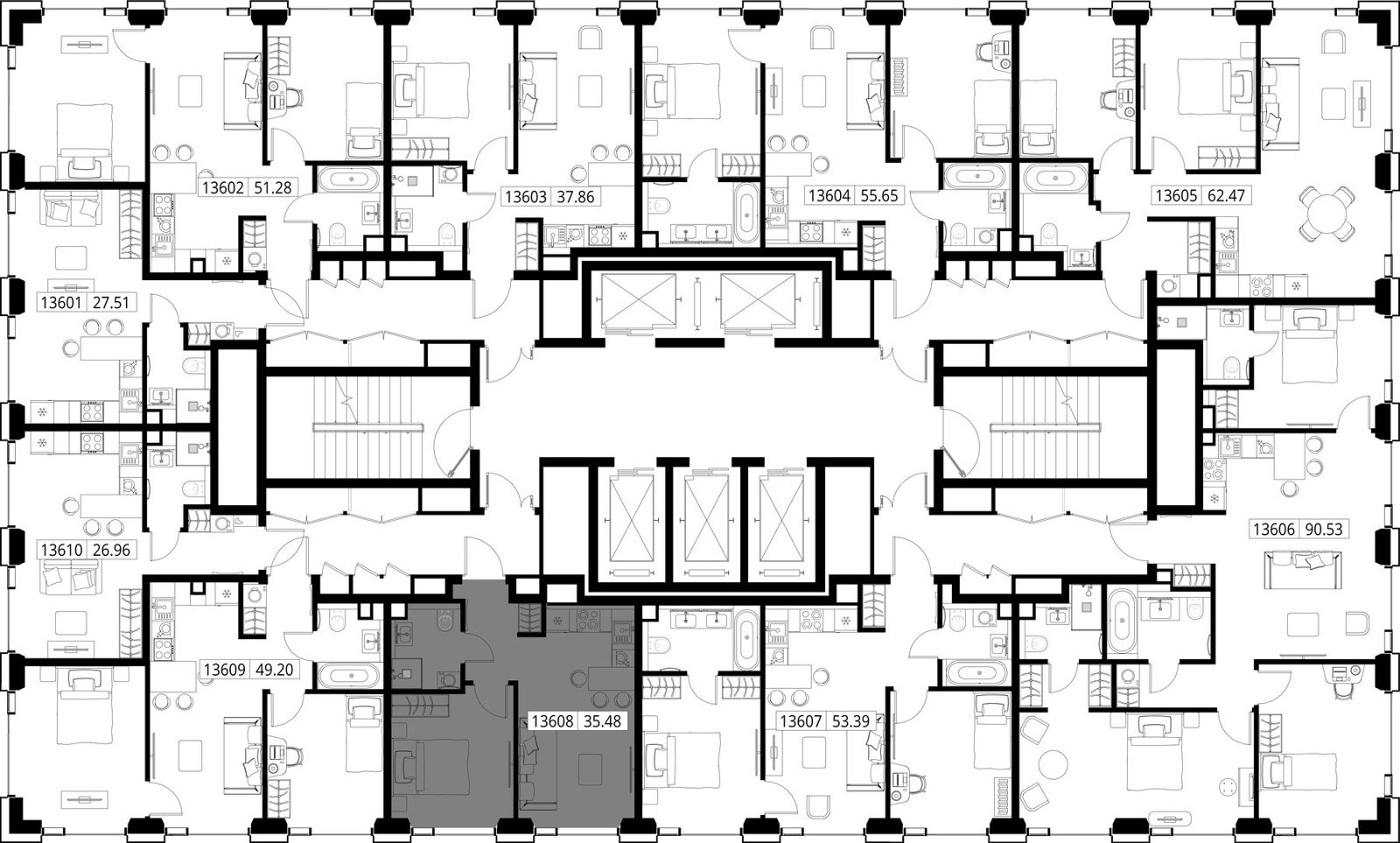 1-комнатная квартира, 35,5 м² — фото 2