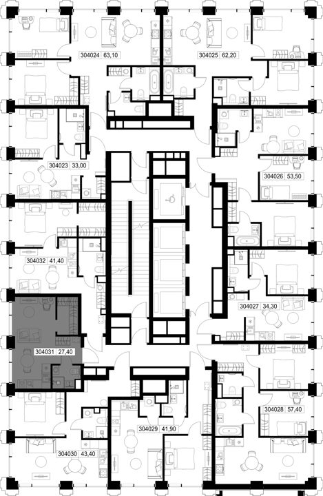 Квартира-студия, 27,4 м² — фото 2
