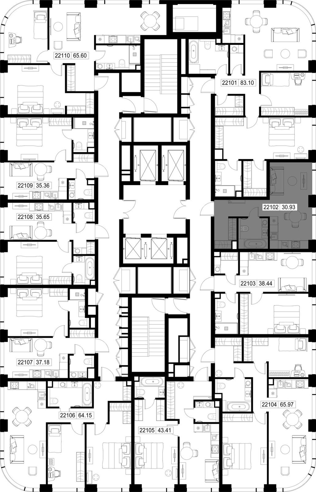 Квартира-студия, 30,9 м² — фото 2