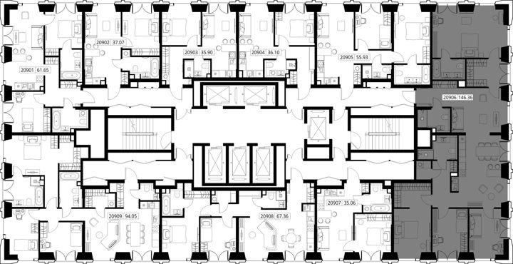 4-комнатная квартира, 147,4 м² — фото 2