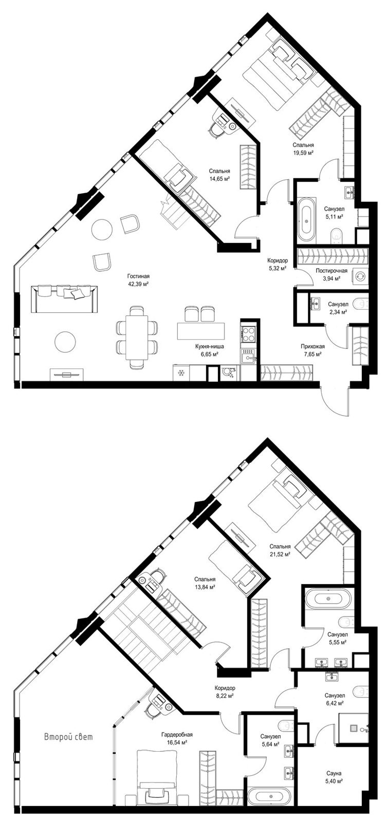 4-комнатная квартира, 197,4 м²