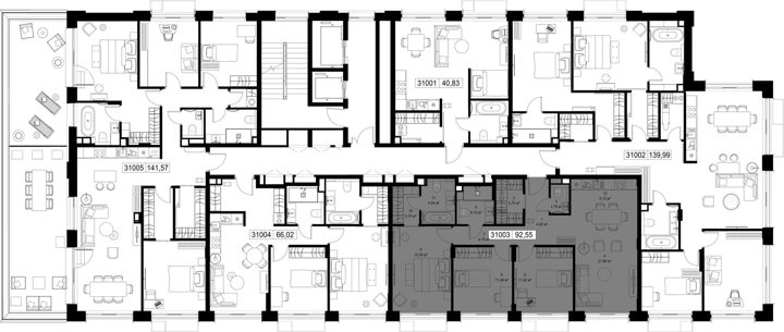 3-комнатная квартира, 92,5 м² — фото 2