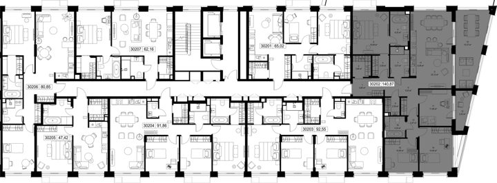 4-комнатная квартира, 140,9 м² — фото 2