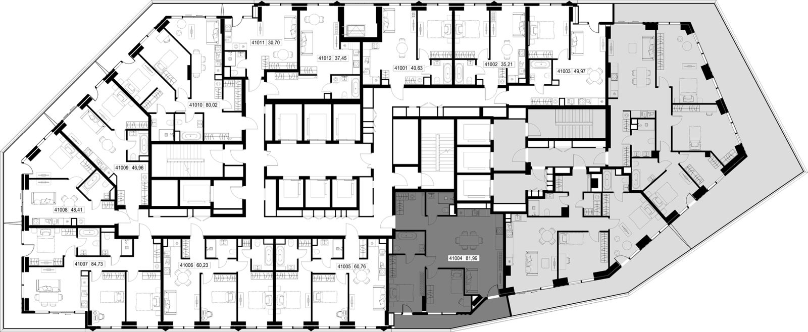 2-комнатная квартира, 82 м² — фото 2