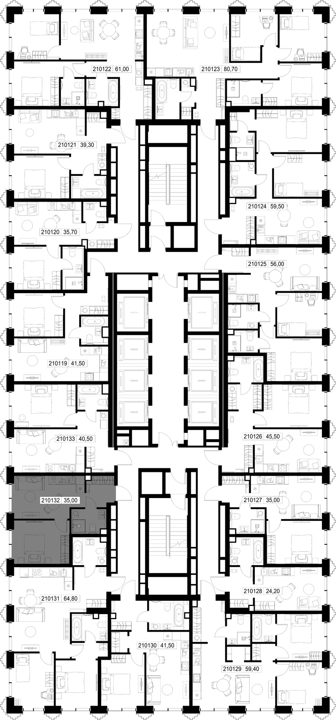 1-комнатная квартира, 35 м² — фото 2