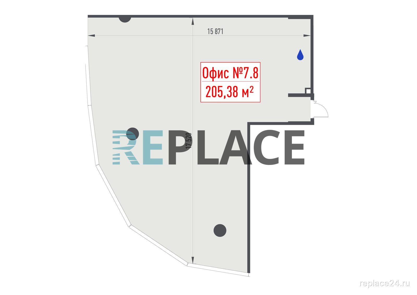 Офис, 205,4 м²