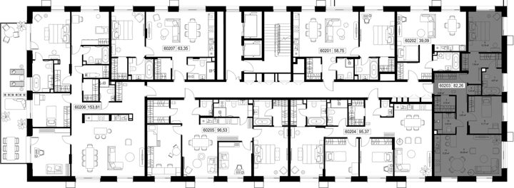 2-комнатная квартира, 82,3 м² — фото 2