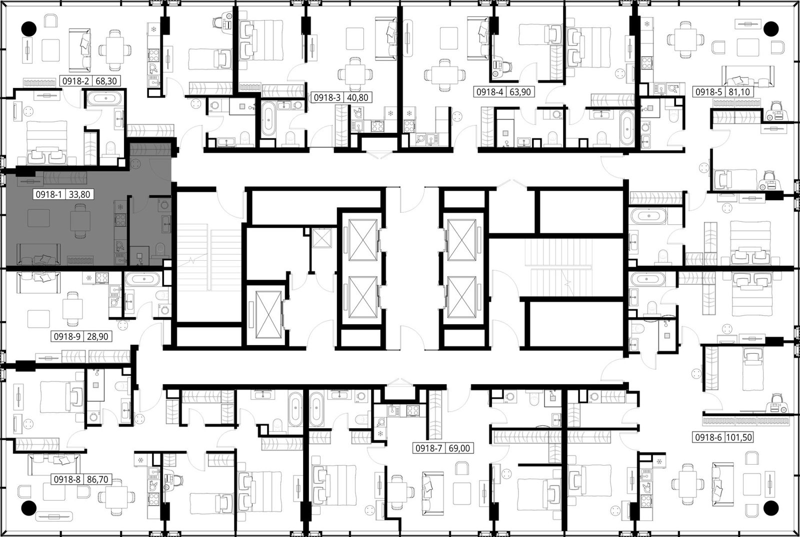 Квартира-студия, 33,8 м² — фото 2