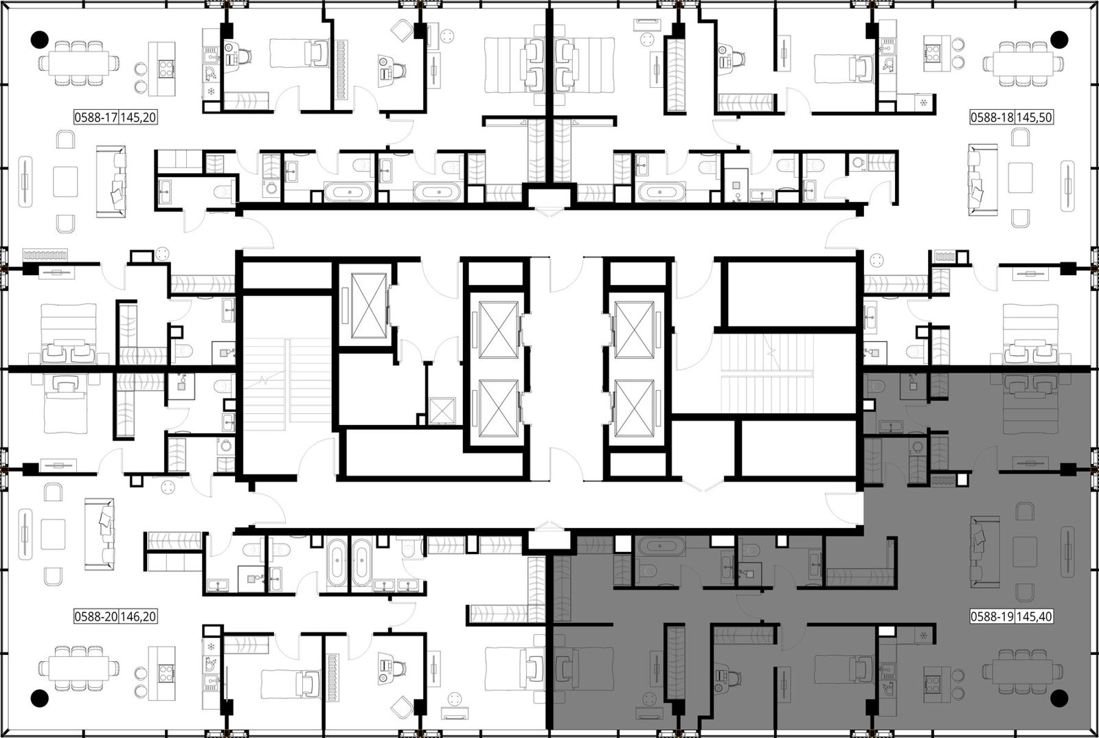 3-комнатная квартира, 145,4 м² — фото 2
