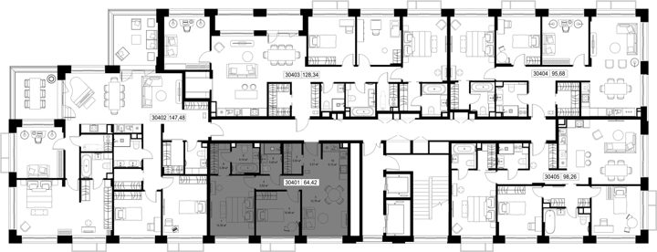 2-комнатная квартира, 64,4 м² — фото 2