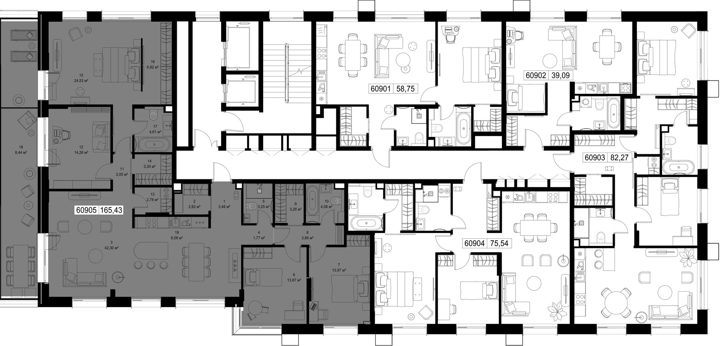 4-комнатная квартира, 165,4 м² — фото 2