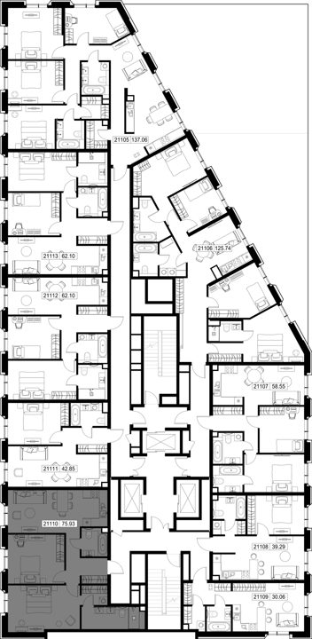 2-комнатная квартира, 75,9 м² — фото 2
