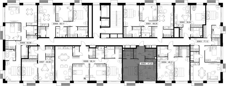 1-комнатная квартира, 47,2 м² — фото 3