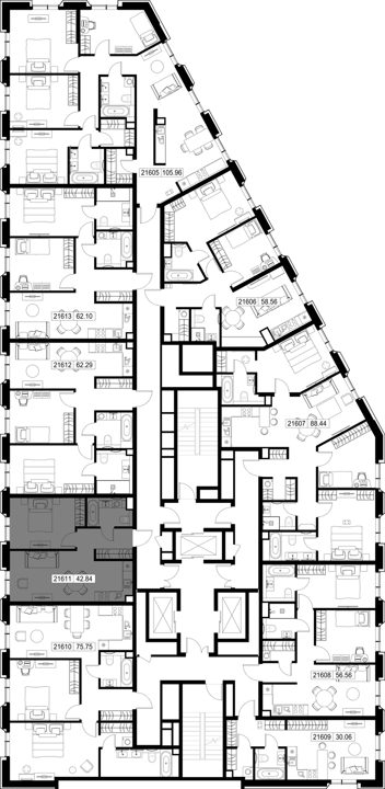 1-комнатная квартира, 42,8 м² — фото 2