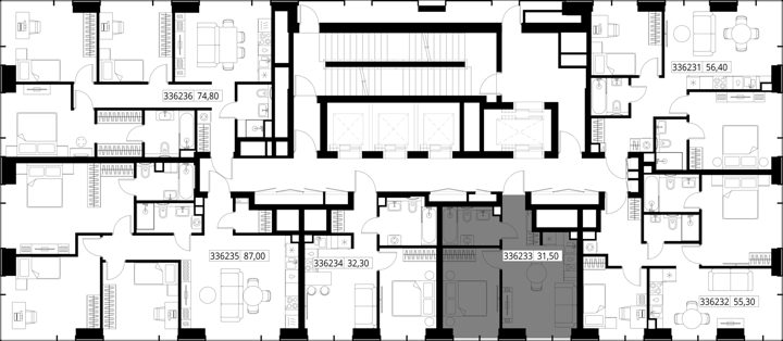 1-комнатная квартира, 32,2 м² — фото 2