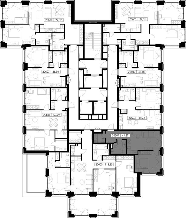 1-комнатная квартира, 41,3 м² — фото 2