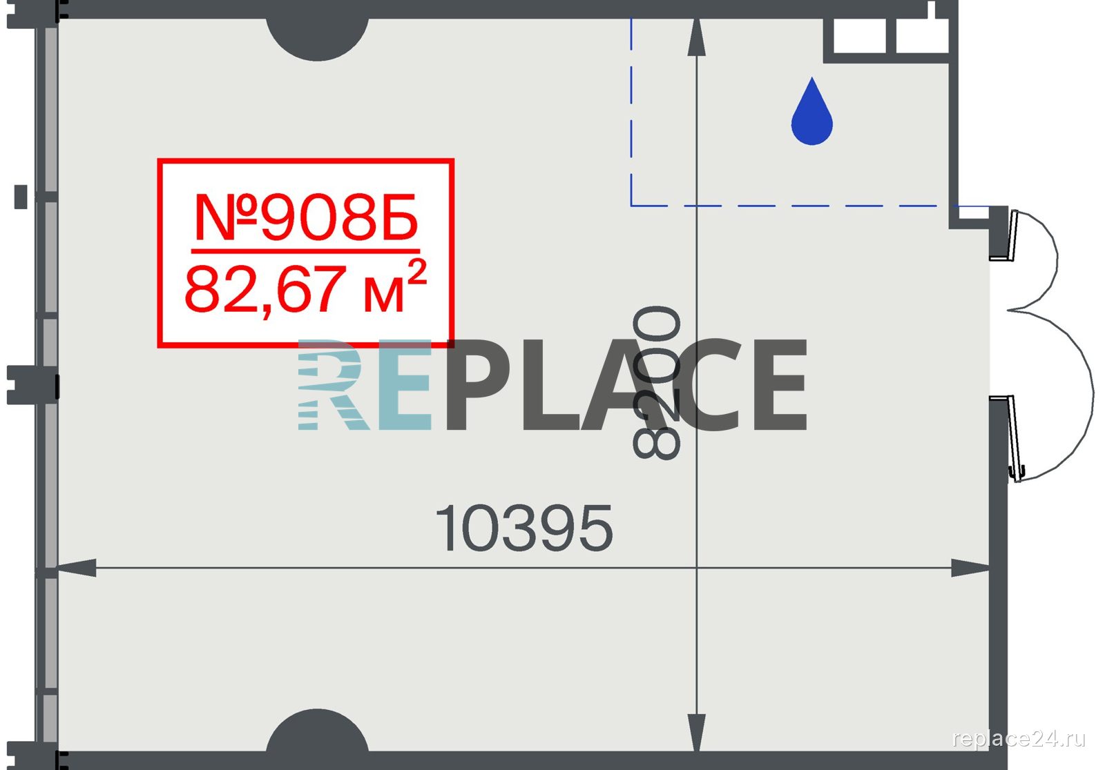 Офис, 82,7 м²
