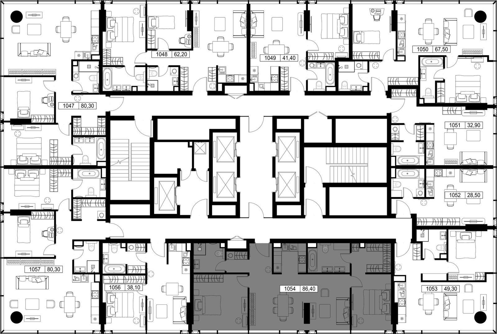 2-комнатная квартира, 86,4 м² — фото 2
