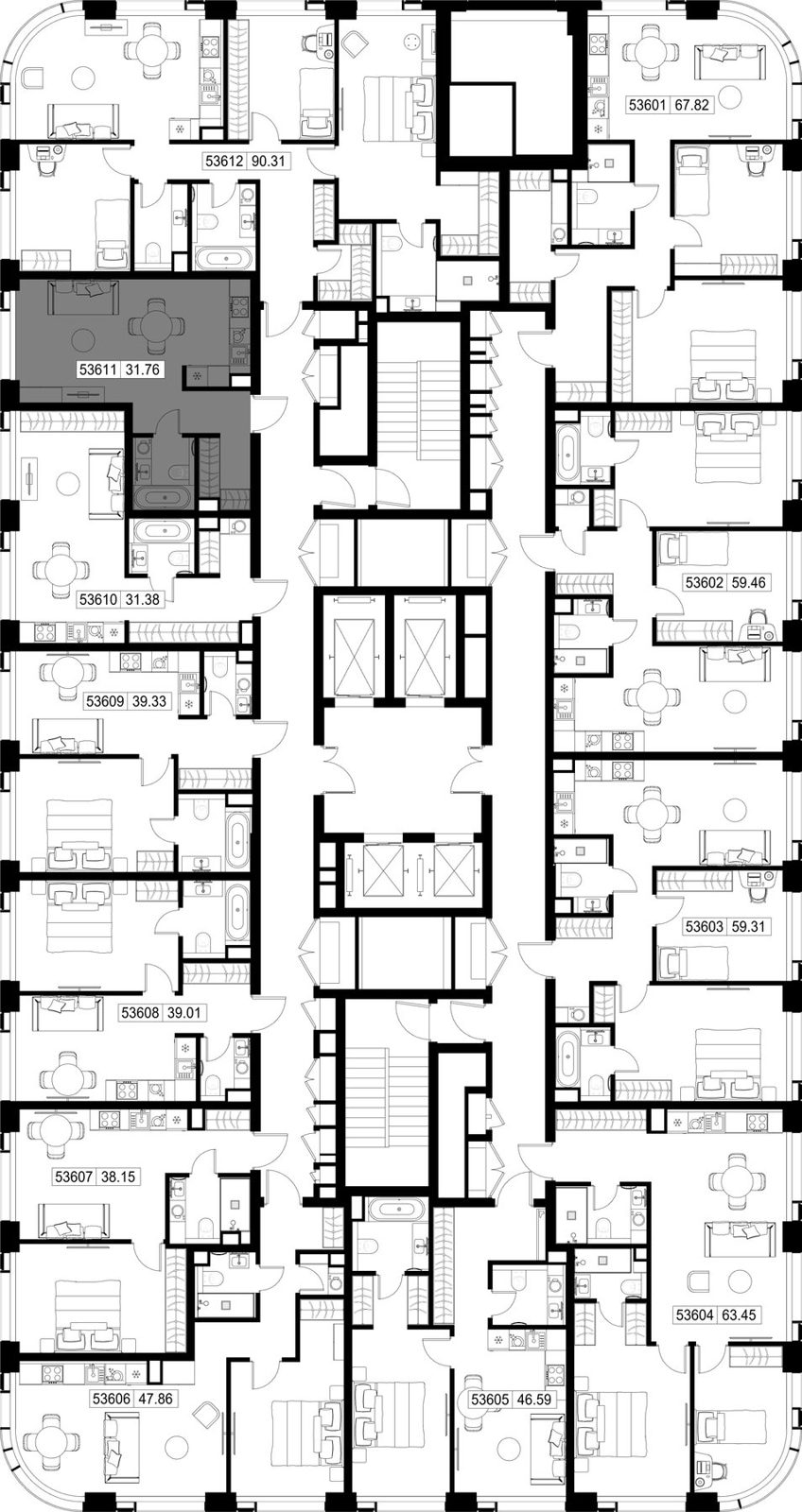 Квартира-студия, 31,8 м² — фото 2
