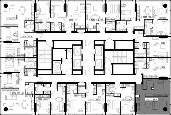 1-комнатная квартира, 48,1 м² — фото 2