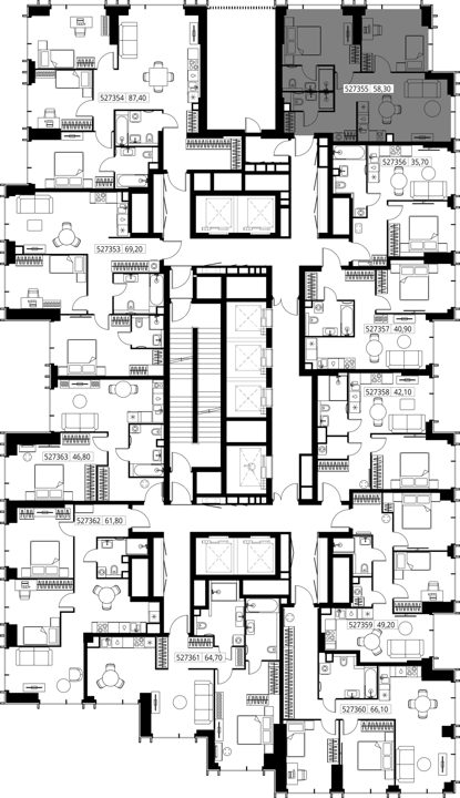 3-комнатная квартира, 58,3 м² — фото 2