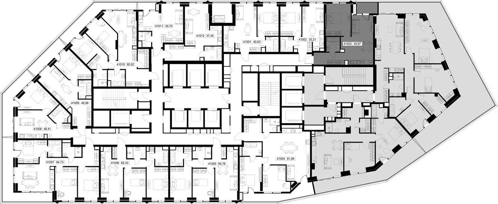 1-комнатная квартира, 50 м² — фото 2