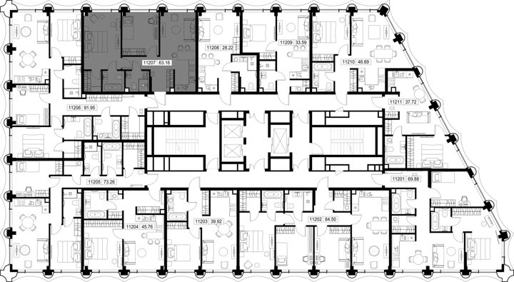 2-комнатная квартира, 63,2 м² — фото 2