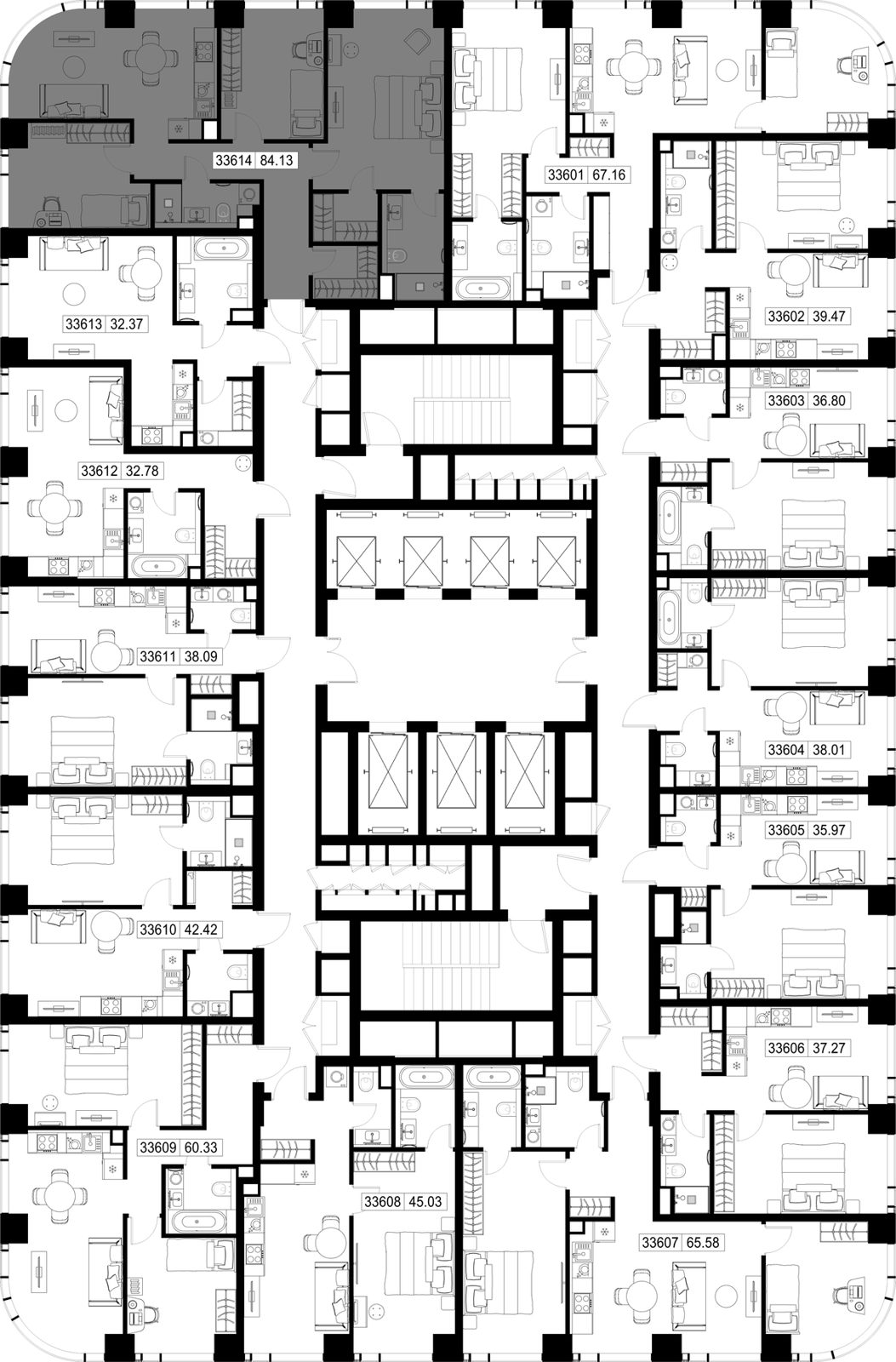 3-комнатная квартира, 84,1 м² — фото 2