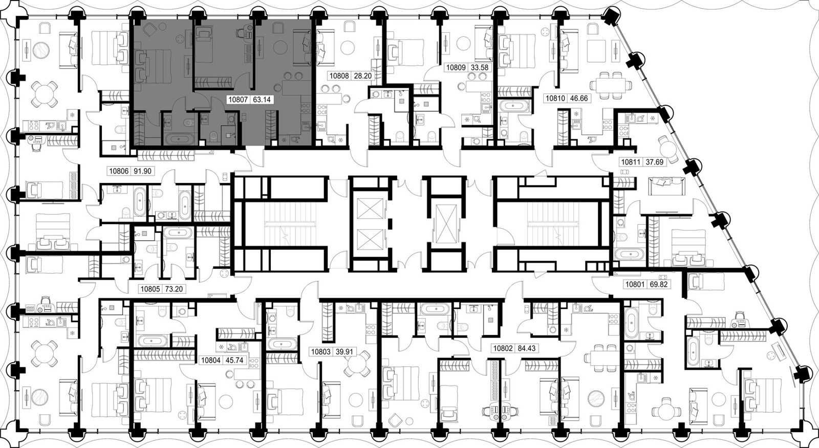 2-комнатная квартира, 63,1 м² — фото 2