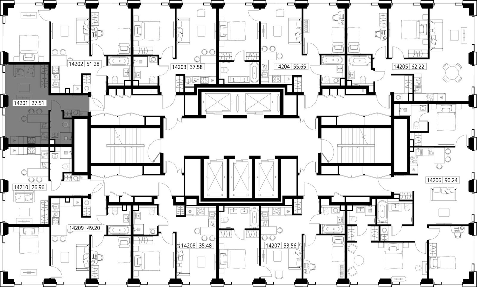 Квартира-студия, 27,5 м² — фото 2