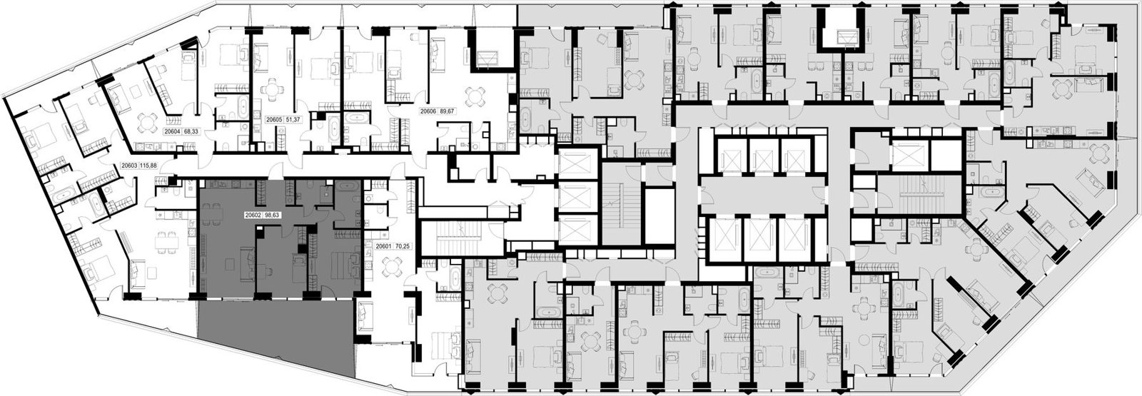 2-комнатная квартира, 98,6 м² — фото 2