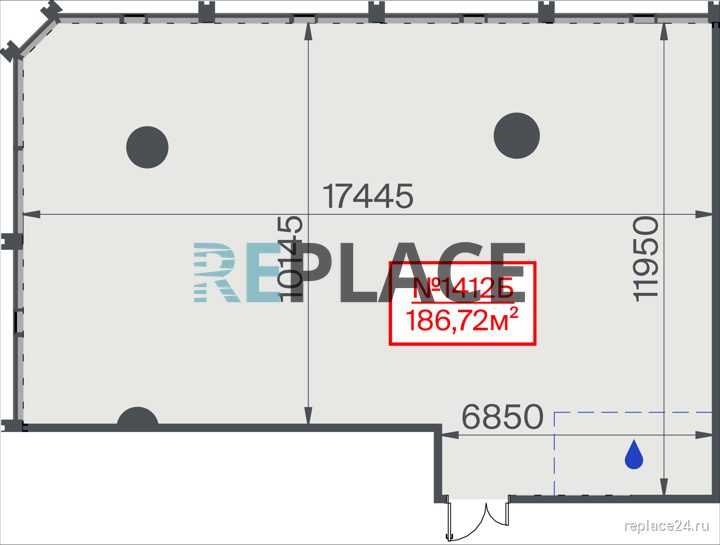 Офис, 186,7 м²