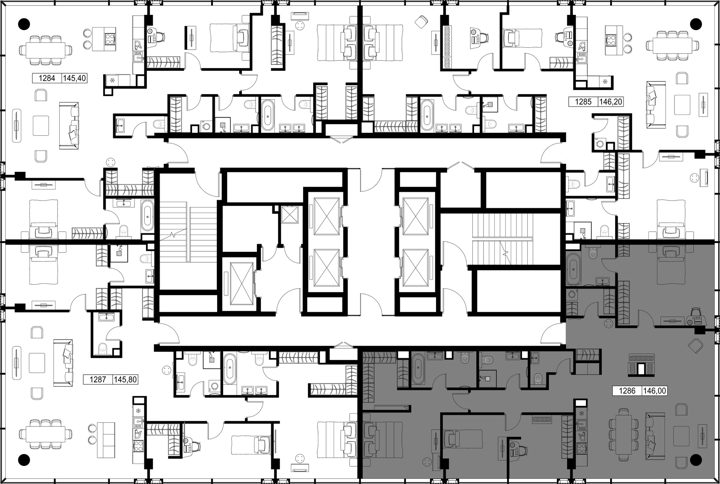 3-комнатная квартира, 146 м² — фото 2