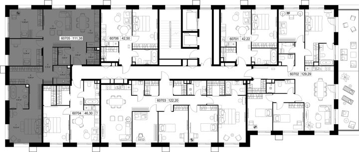 3-комнатная квартира, 111,4 м² — фото 3