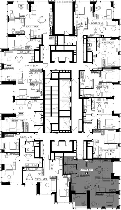 3-комнатная квартира, 87,5 м² — фото 2