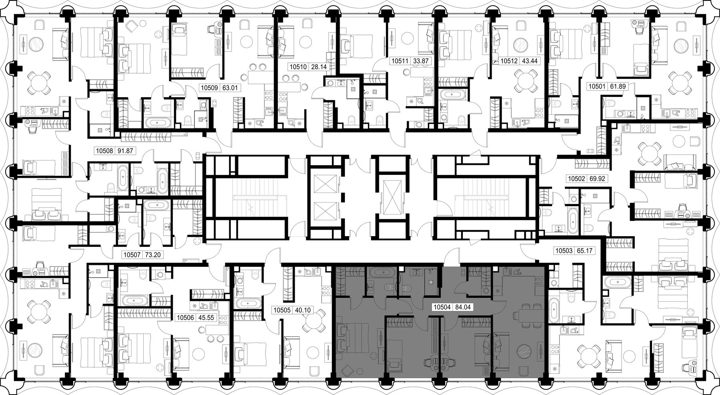 3-комнатная квартира, 84 м² — фото 2