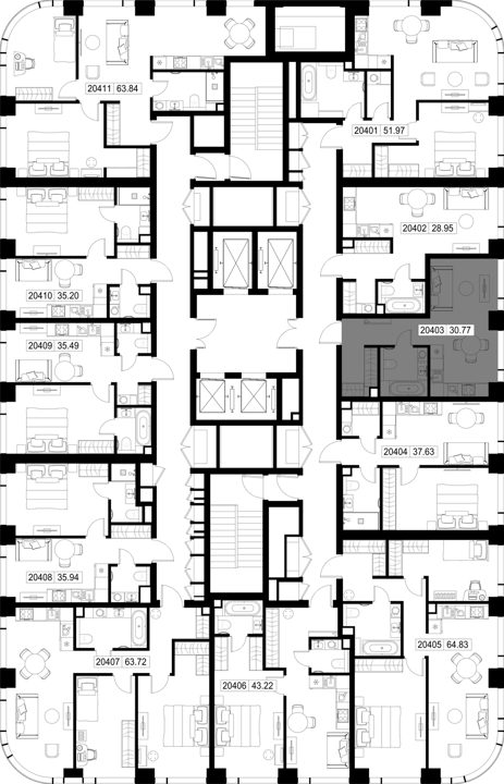 Квартира-студия, 30,8 м² — фото 2
