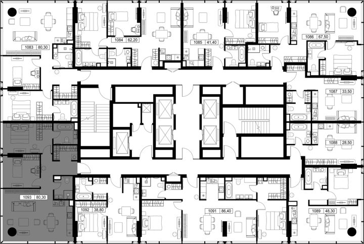 2-комнатная квартира, 80,3 м² — фото 2