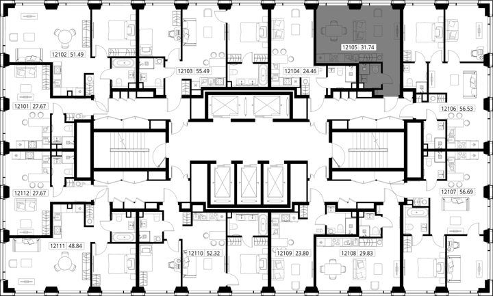 Квартира-студия, 31,7 м² — фото 2