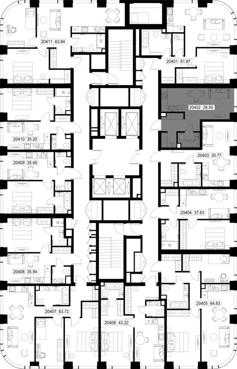 Квартира-студия, 28,9 м² — фото 2