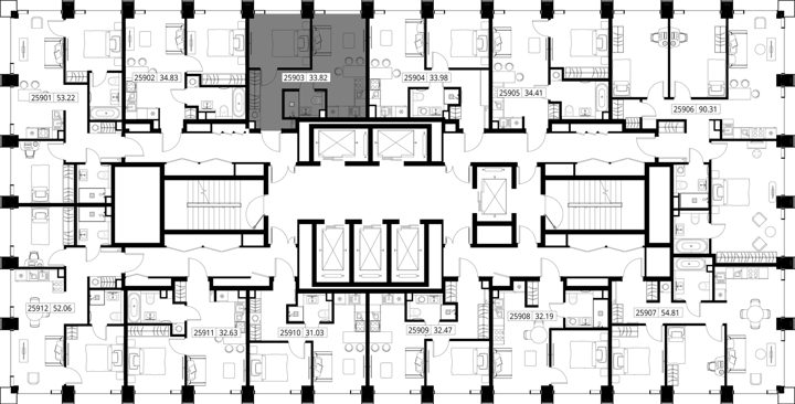 1-комнатная квартира, 33,8 м² — фото 2