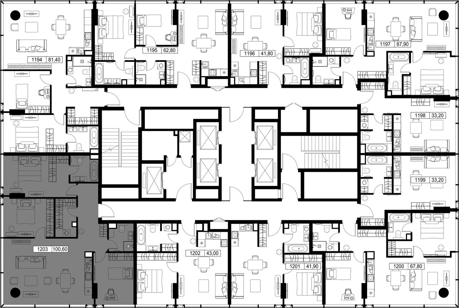 3-комнатная квартира, 100,6 м² — фото 2