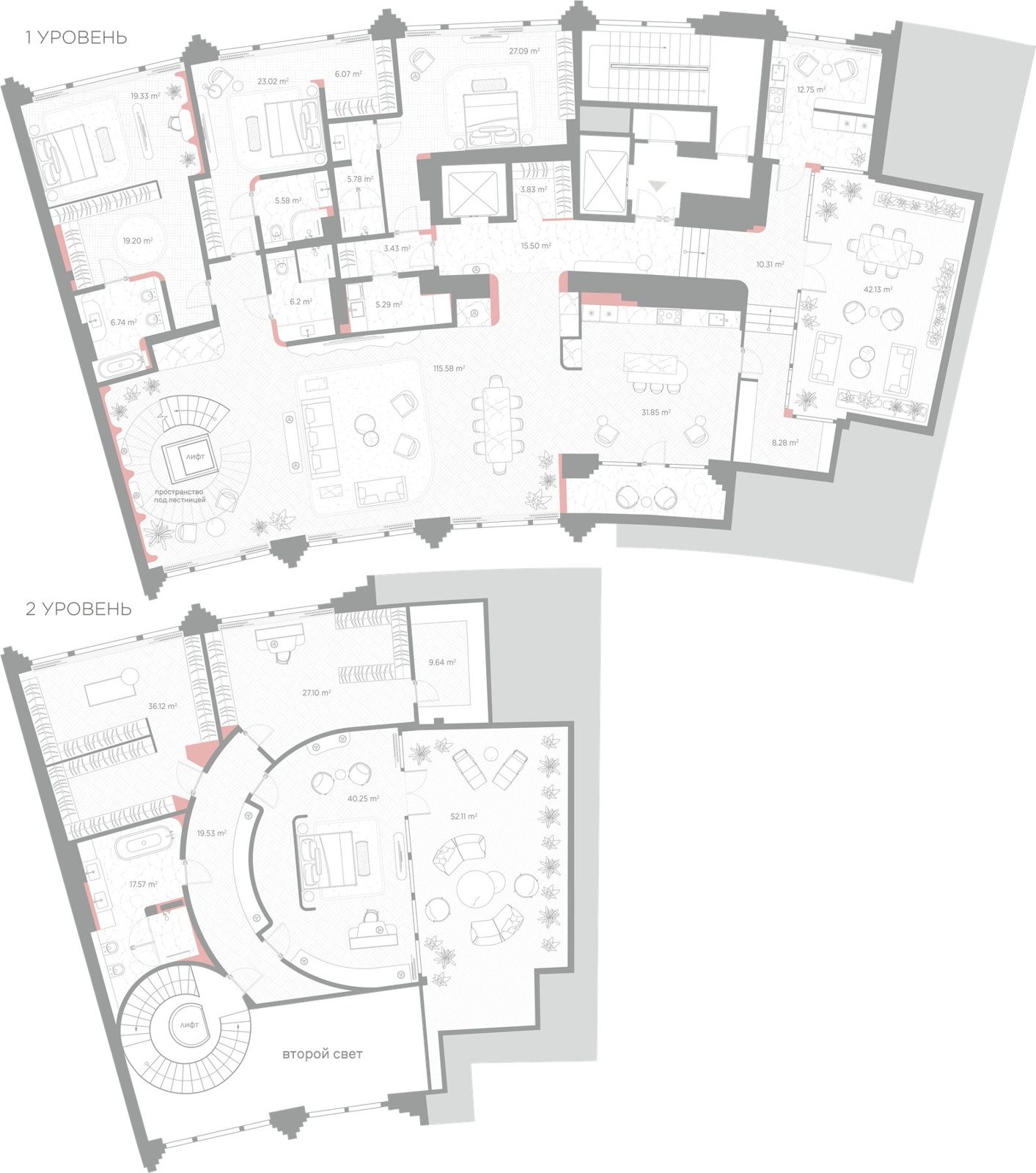 4-комнатная квартира, 509,7 м²