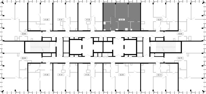 2-комнатная квартира, 62,6 м² — фото 2