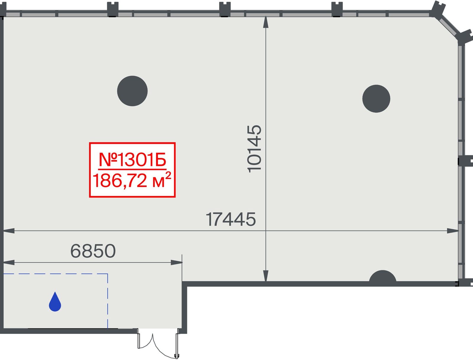 Офис, 186,7 м²