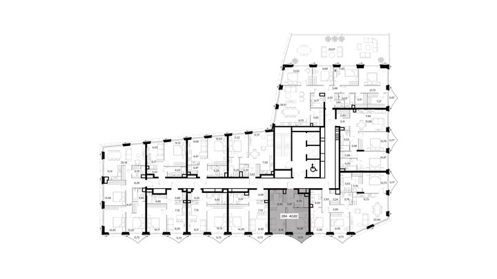 1-комнатная квартира, 40,8 м² — фото 2