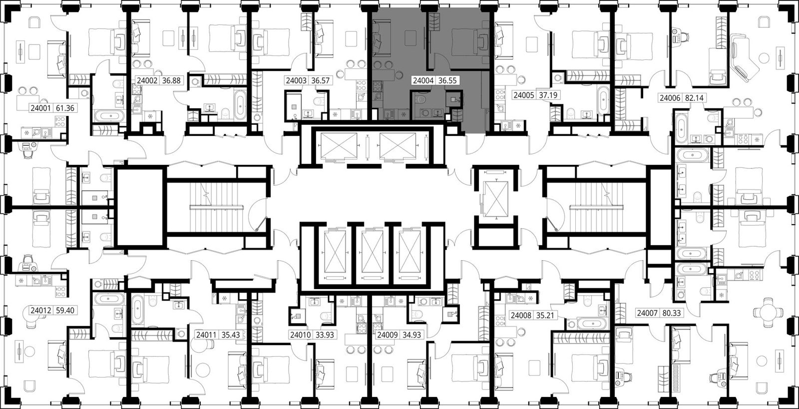 1-комнатная квартира, 36,5 м² — фото 2