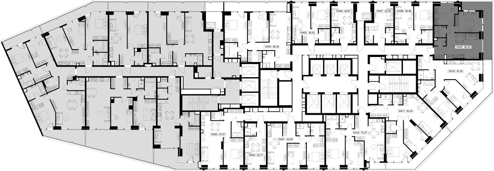 2-комнатная квартира, 66,3 м² — фото 3