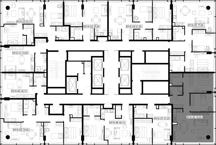2-комнатная квартира, 78 м² — фото 2